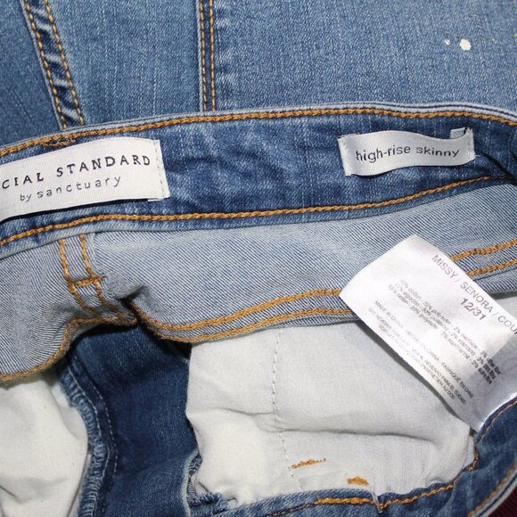 Social Standard by Sanctuary High Rise Skinny‎ Splatter Jeans - Picture 7 of 7